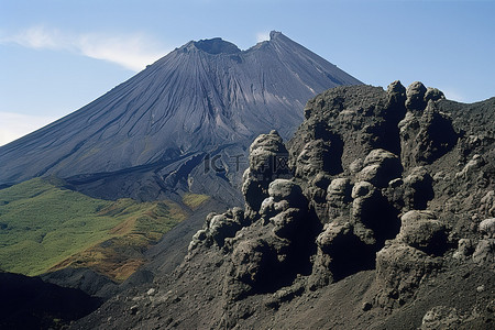 瓜背景图片_伦瓜耶河佩利纳斯河附近的火山