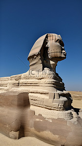 狮身人面像埃及地标背景