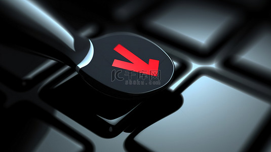 打键盘背景图片_按复选标记输入键的手形光标 3D 渲染