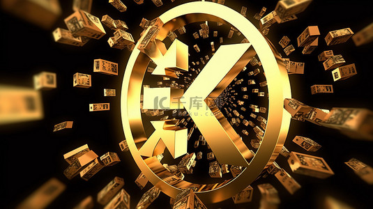 銀行貸款背景图片_货币兑换的 3d 渲染符号