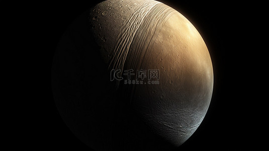 土星表面背景图片_令人惊叹的 dione 的 3d 渲染图，它是土星的卫星之一，围绕太阳的第六颗行星运行