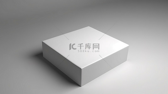 白盒子的空白 3D 模型
