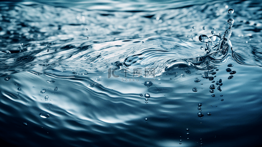 水环背景图片_水蓝色水环水滴背景