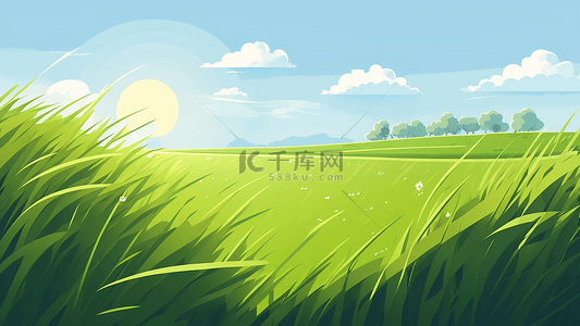 草地温暖阳光