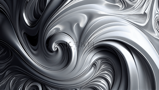 液态抽象背景图片_液态白银纹理背景