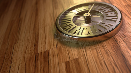 小时钟背景图片_永恒的接触时钟和木制背景 3D 渲染上的文字