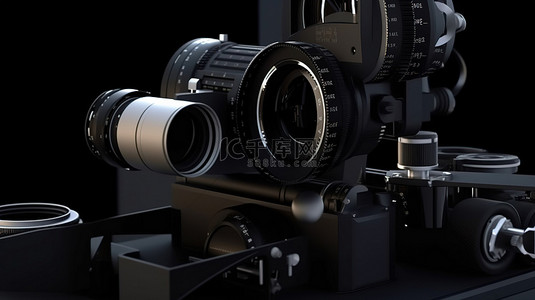 电影行业背景图片_电影制作齿轮组 3D 电影组件相机电影院和电影制作设备