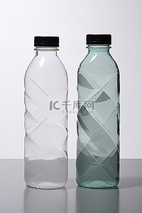 饮用水贴背景图片_2个塑料瓶用于饮用水
