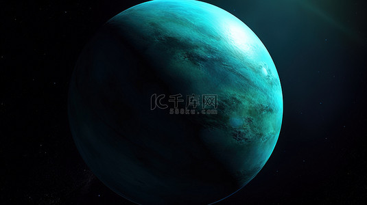 地球背景背景图片_天王星在群星中的 3d 轨道中
