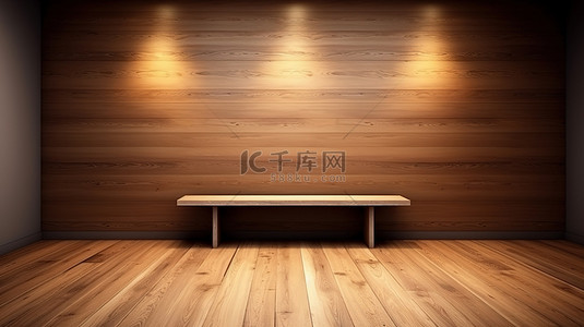 圣象地板地板背景图片_3D 数字创作木墙和地板，辅以木桌