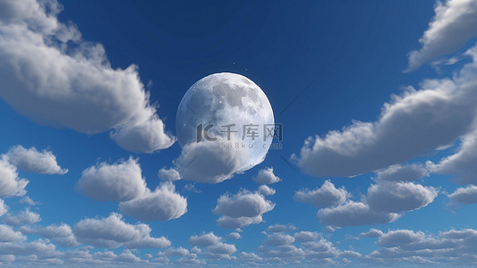 夜晚星空夜空星河背景图片_月亮天空满月