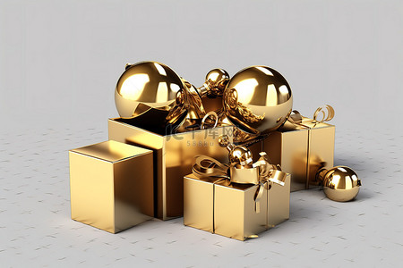 礼物盒子png背景图片_3d 圣诞盒子 3d 渲染
