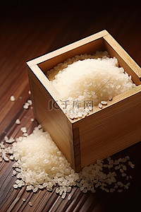 重装背景图片_一个木盒子，里面装着米