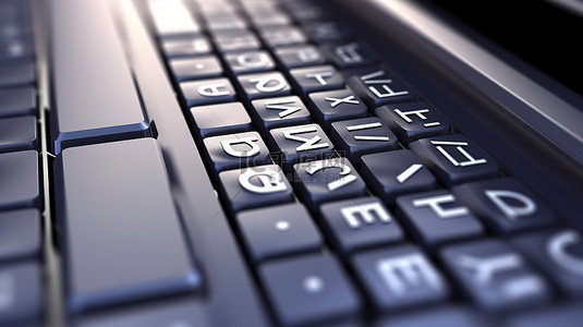 计算机键盘的 3D 渲染，其中“开始”一词代表商业财务概念