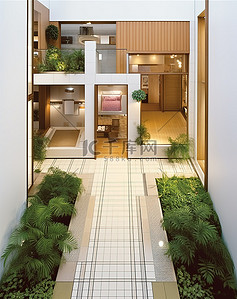 现代住宅房屋平面图