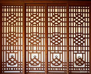韩国传统室内装饰的韩国木门
