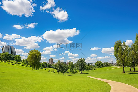 黎巴嫩共和国背景图片_黎巴嫩公园有云