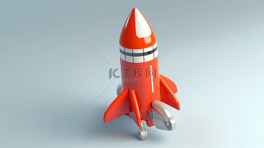 无线wifi背景图片_3D 渲染中配备火箭的无线路由器