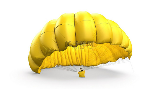 商货物背景图片_孤立的降落伞在 3d 中呈现