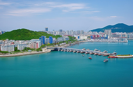 立体哈尔滨背景图片_首尔海洋港