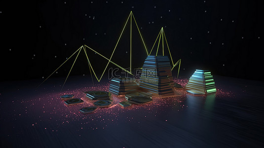 通过网站内容的 3D 渲染可视化马来西亚恒星加密货币的增长