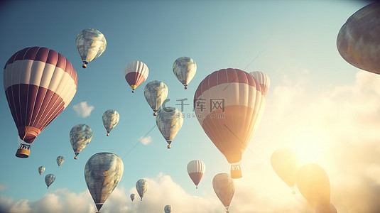 膨胀金背景图片_货币膨胀气球的概念在 3D 渲染