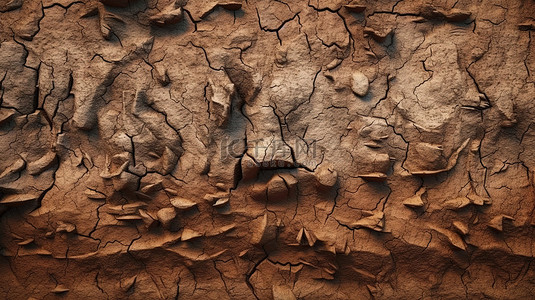 土壤纹理背景图片_风化土壤背景与抽象粘土墙在 3d 渲染
