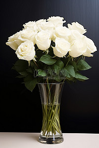 便当免扣PNG图背景图片_花瓶摄影中的白玫瑰花束png无复制空间