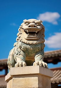 旅行北京背景图片_狮子冠纪念碑 北京 中国