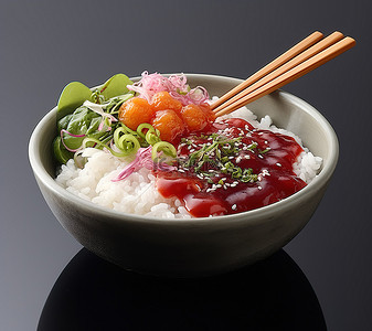 米饭拌饭料背景图片_饭汤碗SATA