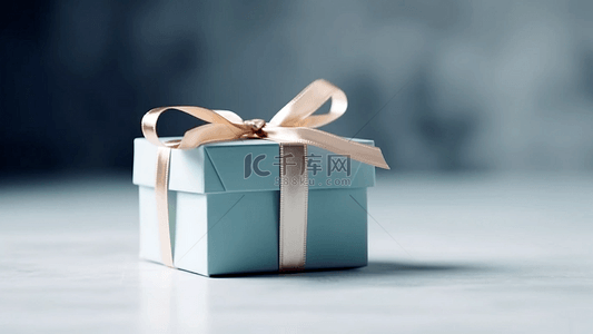 圣诞树礼物盒背景图片_节礼日礼物盒浅蓝色背景