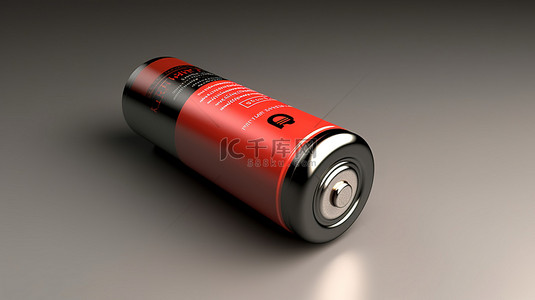 电池背景图片_等距插图中单个电池对象的独立 3D 渲染