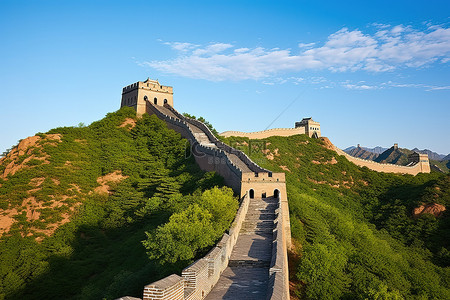 城堡城堡背景图片_中国的长城