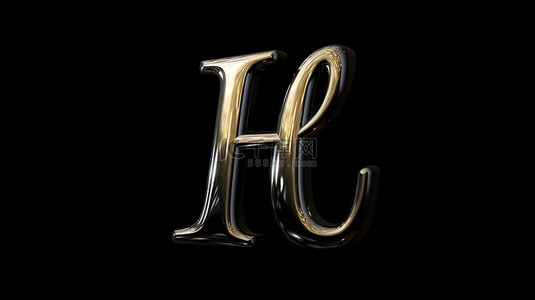 脚本背景图片_深色优雅 3D 渲染手写脚本字体 H 到 M