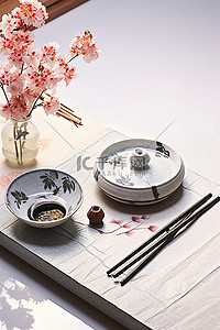 筷子背景图片_涮锅套餐 带风扇晚餐套餐
