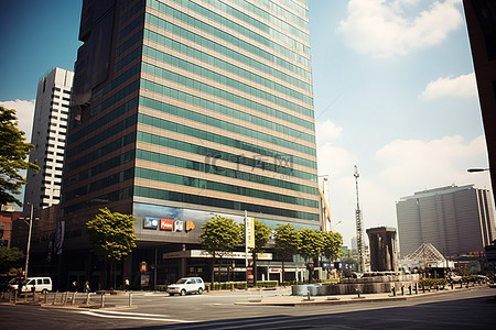 林光背景图片_首尔市中心 仰光花银行 泰森广场 杨皮林酒店 西姆