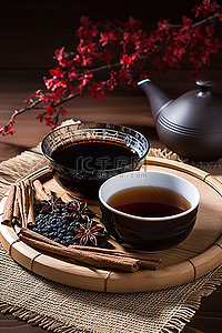 碗装黑芝麻背景图片_茶 咖啡 tatuazul 米酒 凉茶 黑芝麻