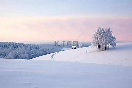 塔德莫尔 斯洛伐克 冬季景观