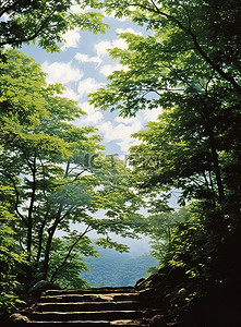 山路背景图片_一条山路