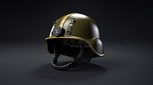 武器装备背景图片_军用头盔的 3D 建模