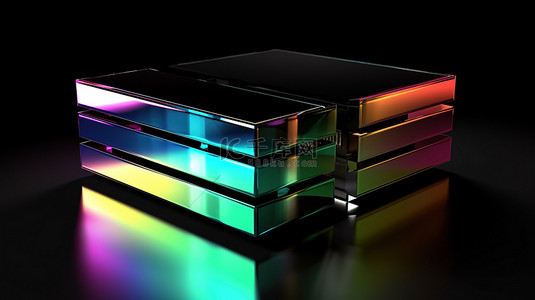 平面设计的背景背景图片_反光暗 3d RGB 立方体