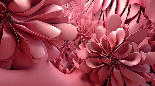 3d 呈现粉红色抽象背景