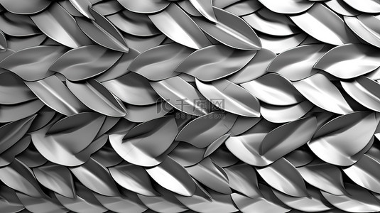 金属板格子背景图片_使用体积面板和银色金属瓷砖创建建筑叶子的无缝 3D 图案