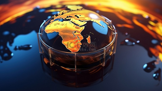 美国nasa背景图片_石油工业的全球影响力 美国宇航局 NASA 对影响欧洲和非洲石油市场的地球原油流的 3D 渲染