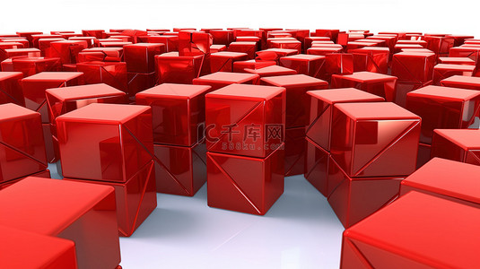 健康徽章背景图片_白色背景上表示艾滋病 HIV 的红色 3D 立方体