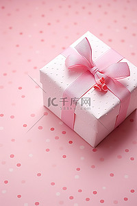粉色礼盒背景图片_可爱的粉色礼盒和粉色心形图案