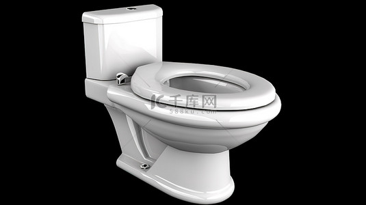 厕所公用背景图片_独立卫生间 私人空间瓷厕所的 3D 插图