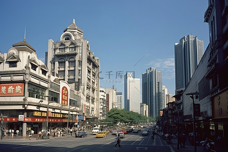 上海苏寒山城市商业区