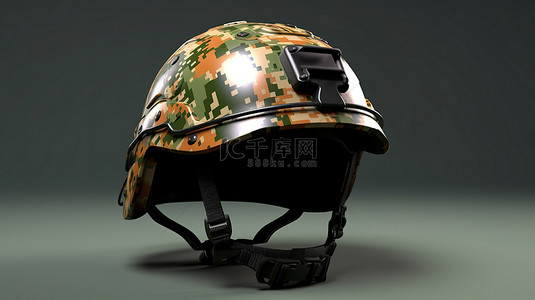 武器装备背景图片_创建军用头盔的 3D 模型