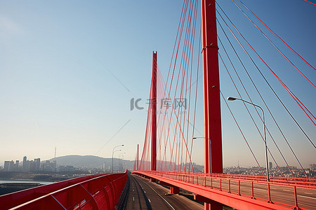 朝鲜中央高铁大桥照片